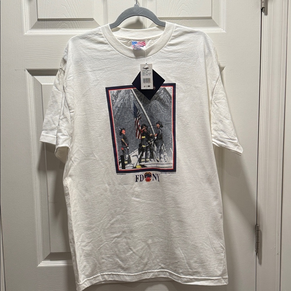 FDNY White Graphic Tee